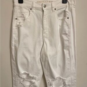 American Eagle Outfitters White Straight Leg Jeans